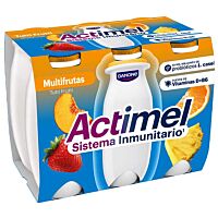 Actimel sabor multifrutas 6 x 100 g