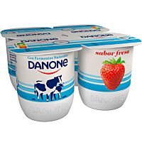 Danone sabor fresa 4 x 120 g