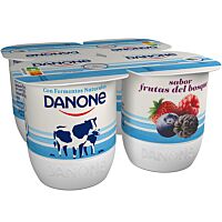 Danone sabor frutas del bosque 4 x 120 g