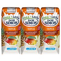 Don Simón bebida fruta y leche tropical zero 3 x 33 cl
