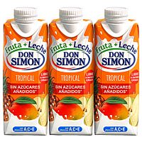 Don Simón bebida fruta y leche tropical zero 3 x 33 cl DON SIMON