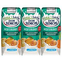 Don Simón bebida fruta y leche mediterráneo 3 x 33 cl
