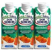 Don Simón bebida fruta y leche mediterráneo 3 x 33 cl DON SIMON