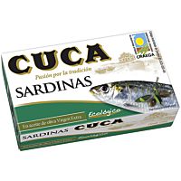 Cuca sardinas aceite de oliva virgen extra eco 125 g