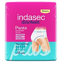 Indasec Discreet Pant Plus talla L 12 uds