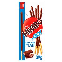 Mikado palitos cubiertos de chocolate con leche 39 g