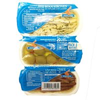 Manuel Claros de anchoa, boquerón y aceituna 3 x 25 g