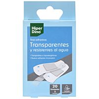 HiperDino tiras transparentes 3 tamaños 20 ud