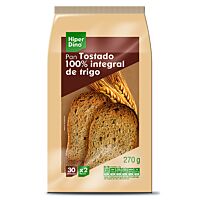 HiperDino pan tostado integral 270 g