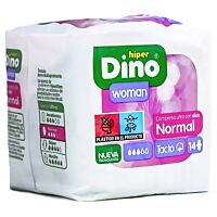 HiperDino compresas ultra alas normal 14 ud