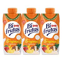 Pascual Bifrutas zumo con leche tropical 3 x 33 cl