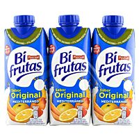 Pascual Bifrutas zumo con leche mediterráneo original 3 x 33 cl