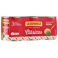 La Española aceituna relleno de anchoa 3 x 50 g