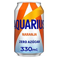 Aquarius bebida isotónica de naranja zero 33 cl
