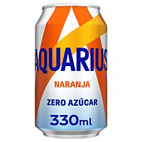 Aquarius bebida isotónica de naranja zero 33 cl