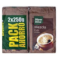 HiperDino café molido mezcla 2 x 250 g