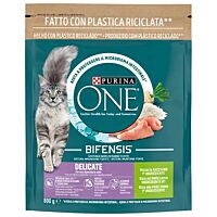 Purina One pienso gato delicate sabor pavo y arroz 800 g