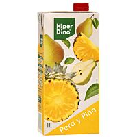 HiperDino zumo de pera y piña 1 l