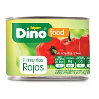 HiperDino pimientos rojos 125 g