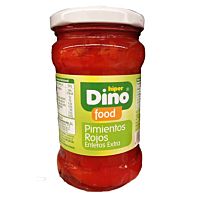 HiperDino pimientos rojos enteros 220 g