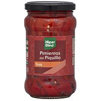 HiperDino pimiento piquillo en tiras 220 g