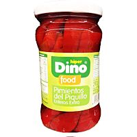 HiperDino pimientos del piquillo enteros extra 350 g