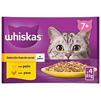Whiskas gatos selección de aves 4 x 85 g