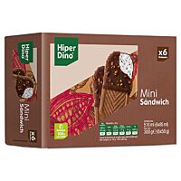 HiperDino mini sandwich bombón stracciatella 6 x 85 ml