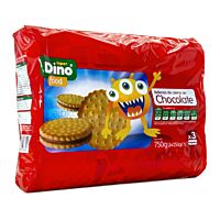 HiperDino galletas rellenas de chocolate 3 x 250 g