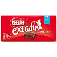 Nestlé extrafino tableta de chocolate con leche 125 g