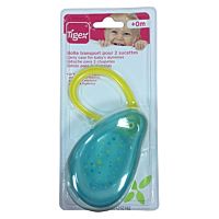 Tigex estuche para dos chupetes