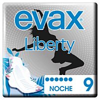 Evax liberty compresa noche alas 9 ud