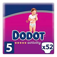 Dodot Activity pañal talla 5 11-16 kg 52 ud