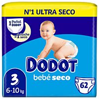 Dodot pañal azul talla 3 4-10 kg 62 ud