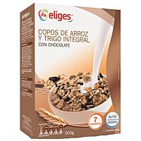 Ifa Eliges copos de arroz y trigo integral con chocolate 500 g