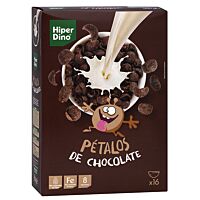 HiperDino cereales pétalos de trigo con chocolate 500 g