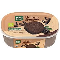 HiperDino helado de chocolate tarrina 500 ml