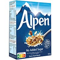Alpen muesli sin azúcares añadidos 560 g