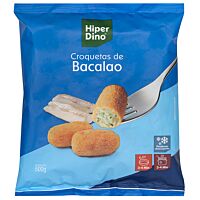 HiperDino croquetas de bacalao 500 g