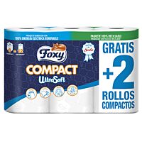 Foxy papel higiénico compacto 4 + 2 ud