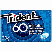 Trident chicles sabor menta 60 minutos 20 g
