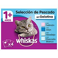 Whiskas gato sabores del mar 4 x 100 g