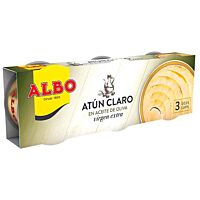 Albo atún claro aceite de oliva virgen extra 3 x 48 g