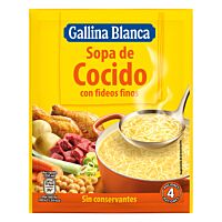Gallina Blanca sopa cocido fideos finos 72 g