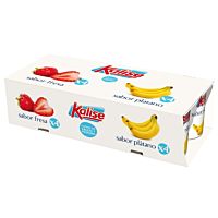 Kalise sabor fresa y plátano 8 x 125 g