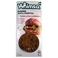 Ahimsa hamburguesa setas y pimientos eco 160 gr