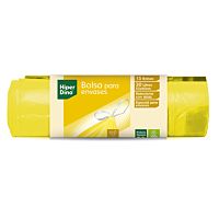 HiperDino bolsa de basura amarilla para envases autocierre 30 l 15 ud