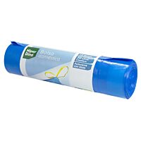 HiperDino bolsa de basura azul doméstica autocierre 30 l 15 ud