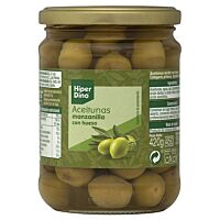 HiperDino aceituna manzanilla con hueso 250 g