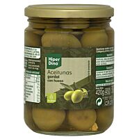 HiperDino aceituna gordal con hueso 250 g